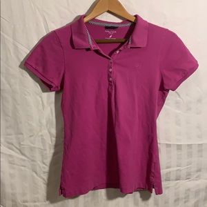 Náutica GIRL'S SHORT SLEEVE POLO size large